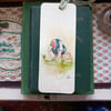 Hand painted book mark. ' In the garden'. 