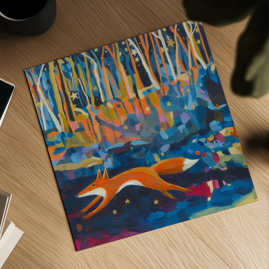 Dashing Fox Print