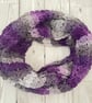 Purple Infinity Scarf - Handmade - Crochet Scarves - Christmas Gift for Mum - Image 6