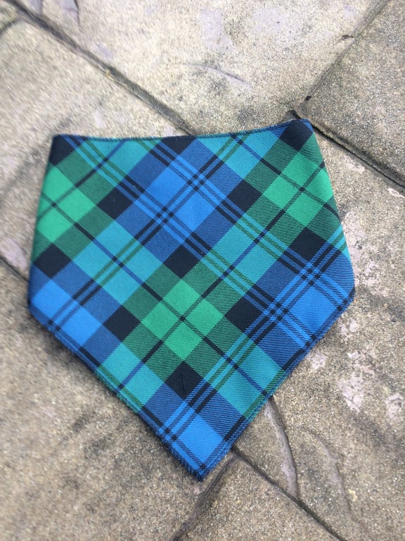 Campbell Ancient Tartan Bandana Bib, Babies