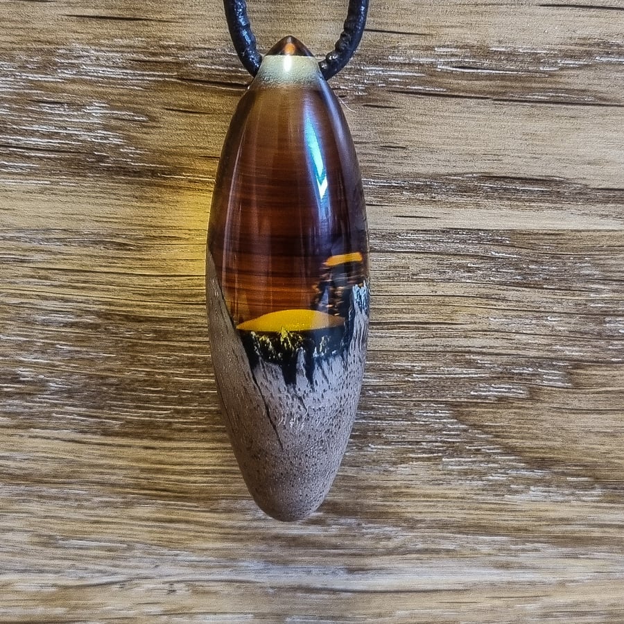 UFO Crash Pendant in Agate