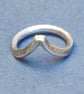 Classic Style Chevron Ring - Sterling Silver - Handmade Any Size - Image 6