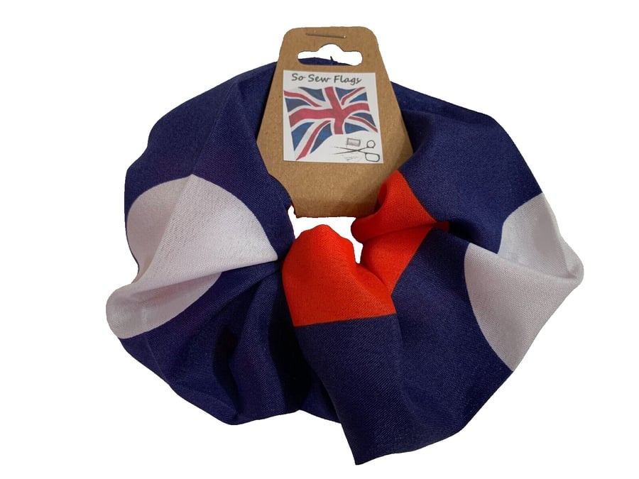 Laos Flag Hair Scrunchie Scrunchies Accessory Band Elastic