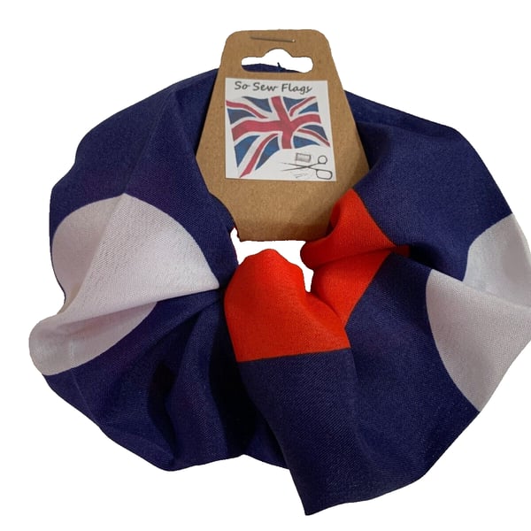 Laos Flag Hair Scrunchie Scrunchies Accessory Band Elastic