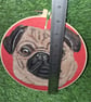 needle felted  pug dog picture Portrait - Image 2