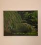 Original Oil Painting: Willow and Reeds, Bob Ross Style (12x16) - Image 2