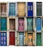 ‘Old Doors of Porto’ signed square mounted print 30 x 30cm FREE DELIVERY - Image 1