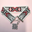 Beaded handmade seedbead bracelet