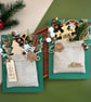 3D winter forest Christmas card hessian goodie bag keepsake woodland diorama art - Image 9