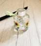 Reed Diffuser Bottle Hand Painted with Sunflowers  - Image 8