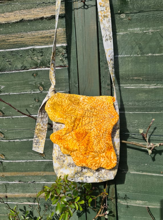 Ginko Leaf Satchel Small A5 Yellow
