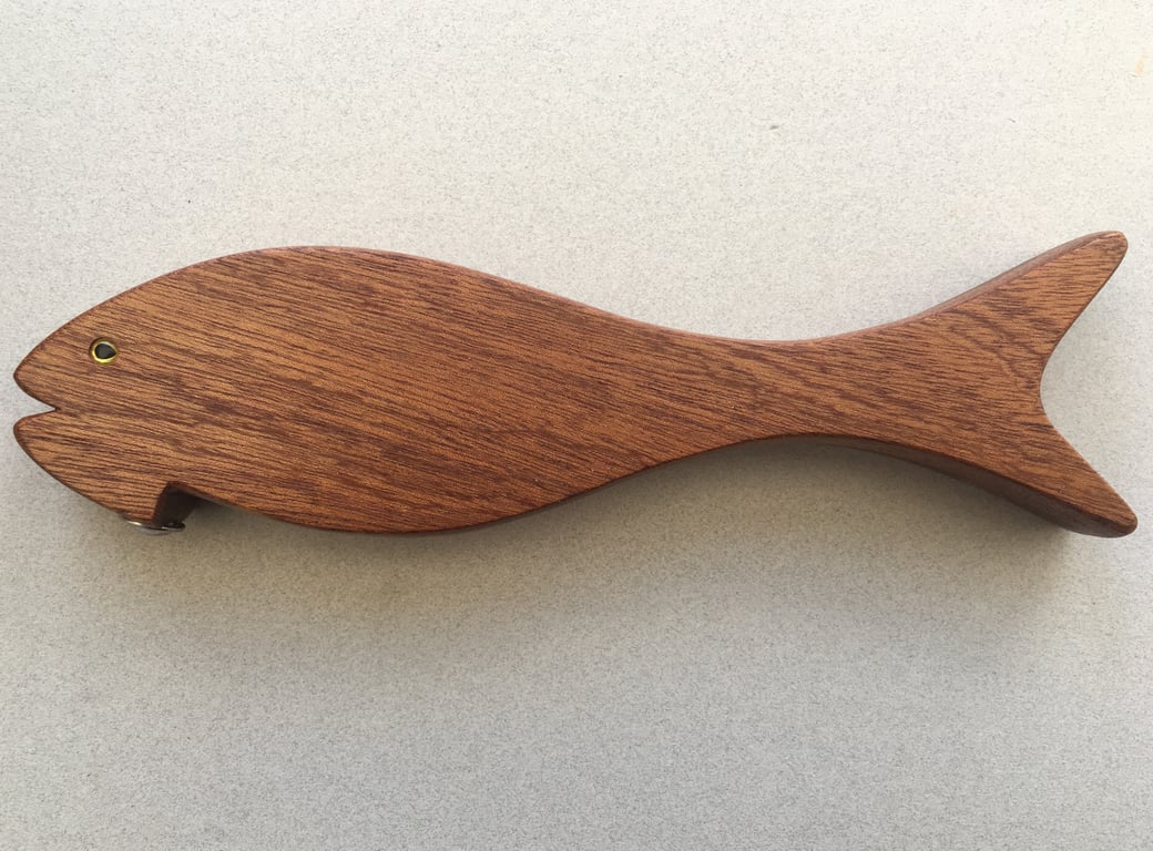 Fish Bottle Opener in Sapele