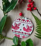Christmas doves wood slice decoration Emma Bridgewater