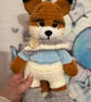 Handmade Crochet Fox – Winter Outfit – Collectible Display Toy - Image 5