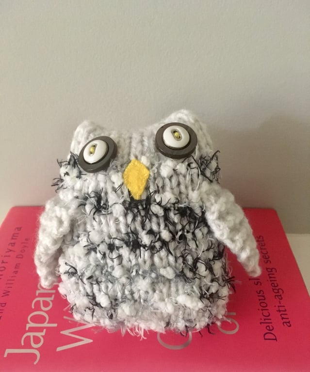 Handmade green owl  ornament - folksy Christmas 2026