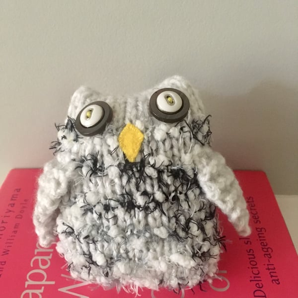 Handmade green owl  ornament - folksy Christmas 2026