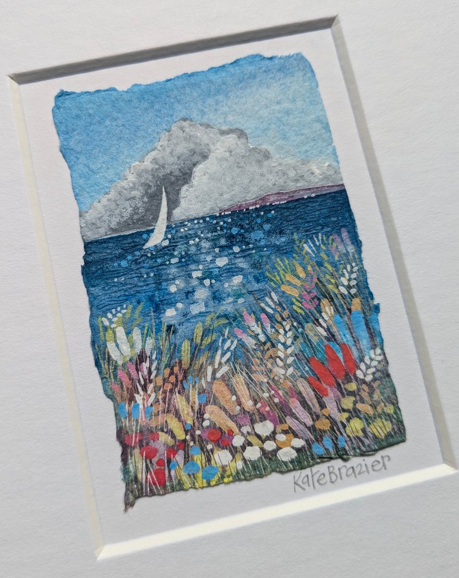 The Solo Voyage - Original miniature. A5 Mounted