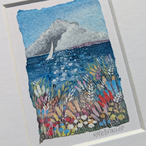 The Solo Voyage - Original miniature. A5 Mounted