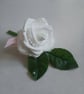 White buttonholes with pearl centre. - Image 2