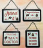 Handmade Fused Glass Mastered It Hanging Picture  - Graduation Gift - Image 9
