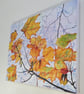Autumn Leaves Modern Botanical Oil Painting  Autumn Colours  Canvas Artwork - Image 3