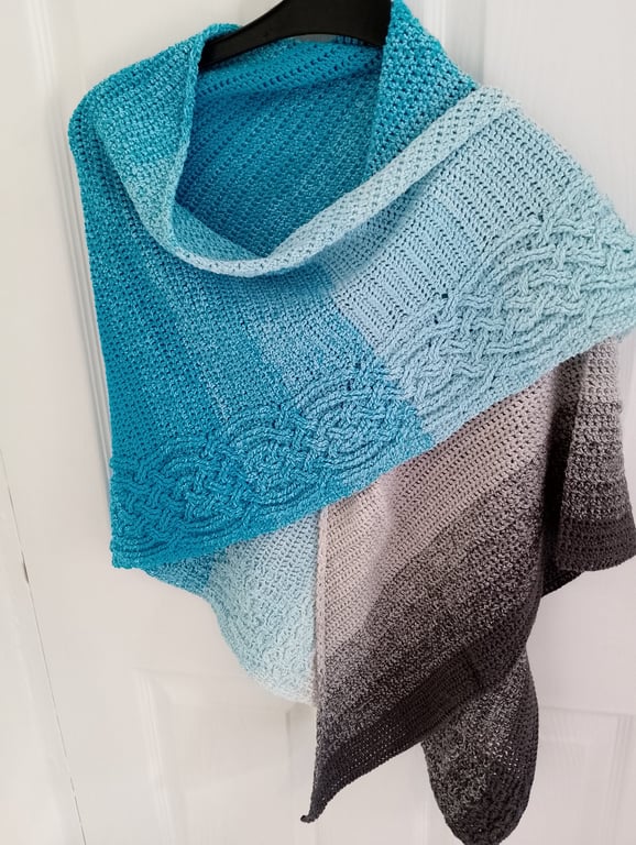 Celtic Dawn Shawl Designed by Noelle Stiles