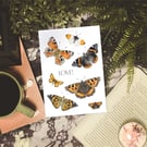 Butterfly Art Print - A5 size - Scottish wildlife illustration