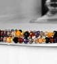 Austrian Crystal Glass memory wire wrap bangle - Image 4
