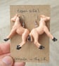 Horse Earrings - Upcycled Vintage Toys - Image 1