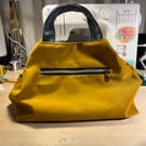 Mustard Velvet Hand or Crossbody Bag