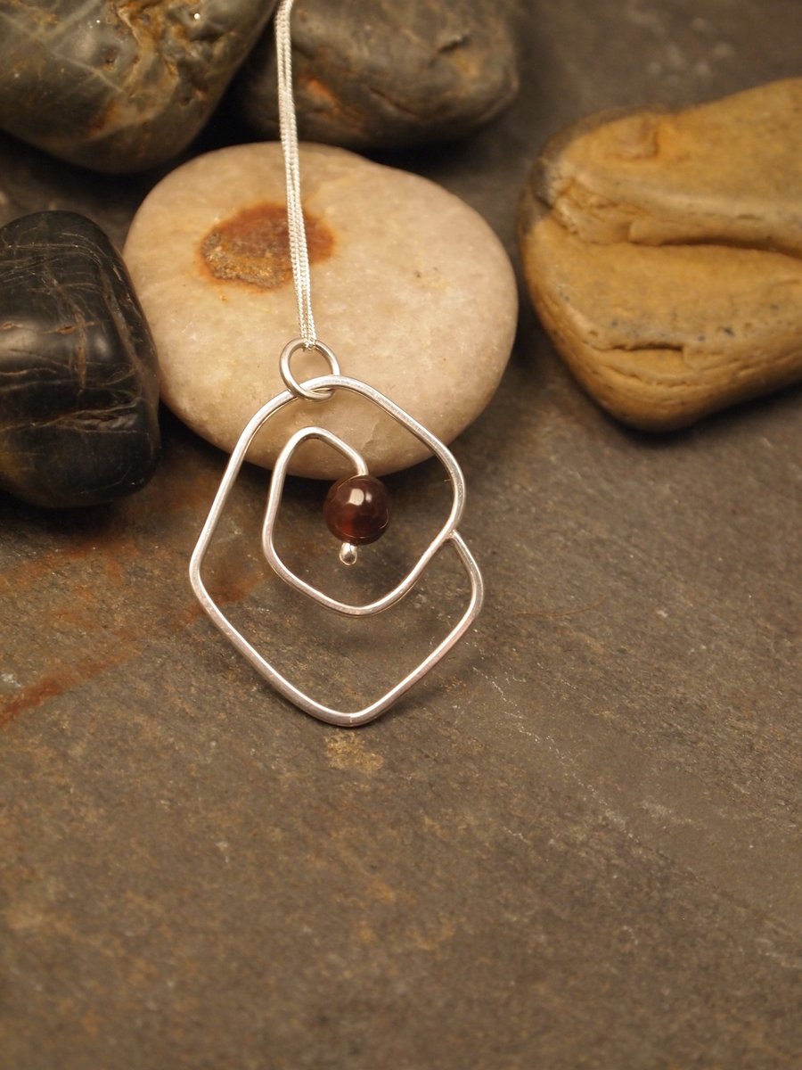 ''SALE'' Sterling Silver Cinnamon Swirl Necklac... Folksy