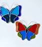 Stained Glass Large Butterfly Suncatcher - Handmade Decoration - Multi - Image 5