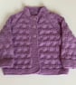 Baby cardigan hand knitted 0-3 months  - Image 3