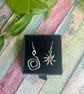Handmade Sterling Silver 925 Asymmetric Drop Earrings - Summer Seconds - Image 3