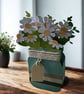 Handmade 3D Mason Jar of Daisies Card - Image 3