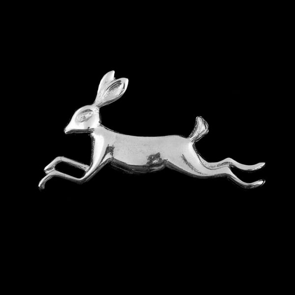 Hare Pewter scarf ring