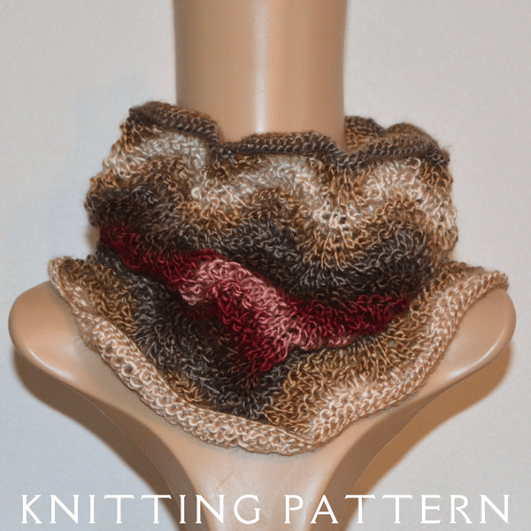 The Shale Cowl Knitting Pattern PDF Version By Email