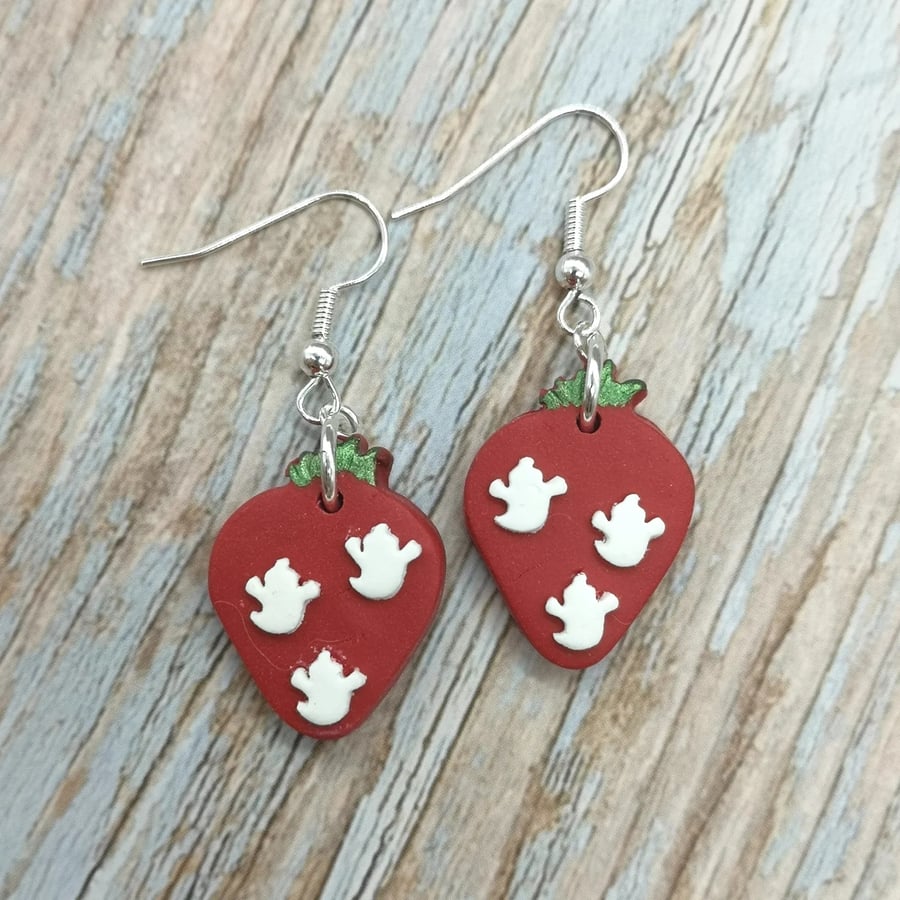 Strawberries and Scream Earrings