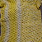 Yellow crochet blanket 
