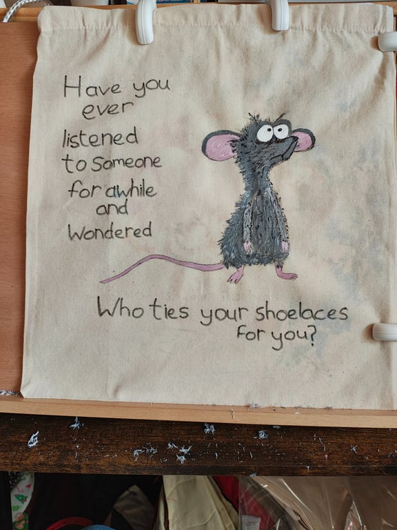 Hand painted tote bags 