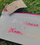 pink zip happiness is homemade pencil case 