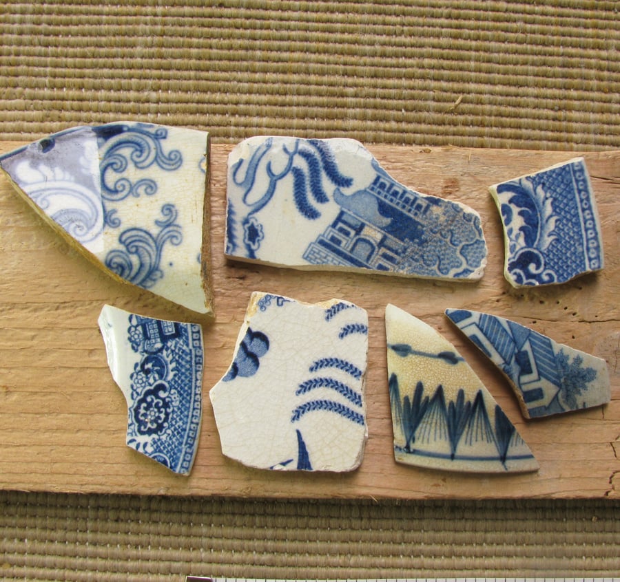 Pottery shards from the River Thames