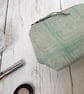 Hand Printed Linen Zipped Cosmetic Bag - Image 2