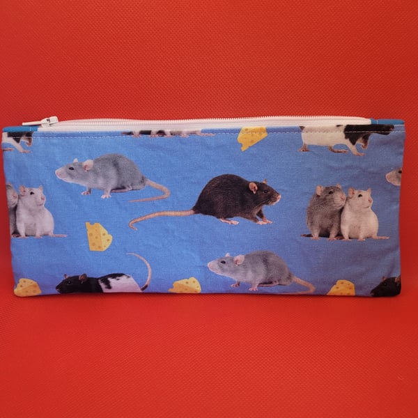 Pencil case pet rats design