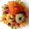 Knitted pumpkins (3) - Autumn wedding decor - Wool squashes