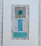 Colourful Combinations Grey Turquoise Handstitched Geometric Art Pictures - Image 9