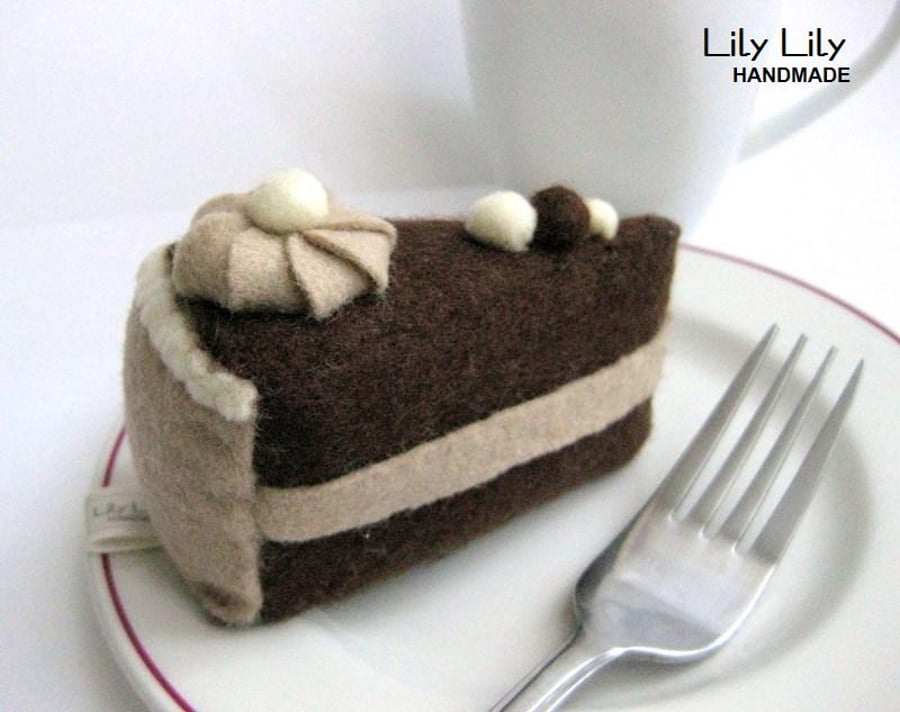 Pin cushion- Chocolate Cake, Handmade by Lily Lily Handmade