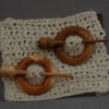 Shawl Pin in Zebrano