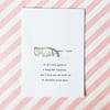love card - anteater love - handmade card