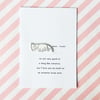 love card - anteater love - handmade card